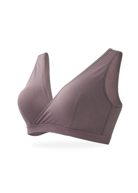 220822P Ultra Breezy Crossover Nursing Sleep Bra - Dusty Purple