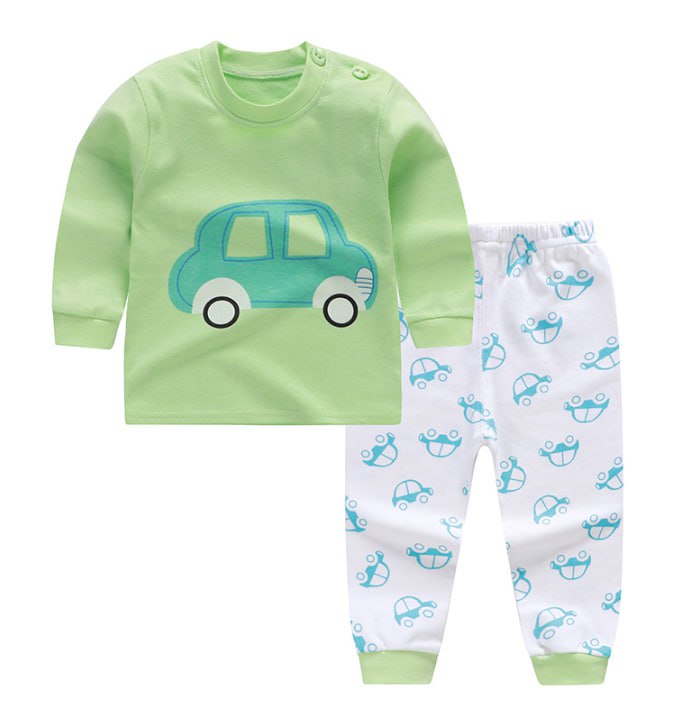 Colorful Patterns Children's Sleepwear Pajama Green Tea Volks