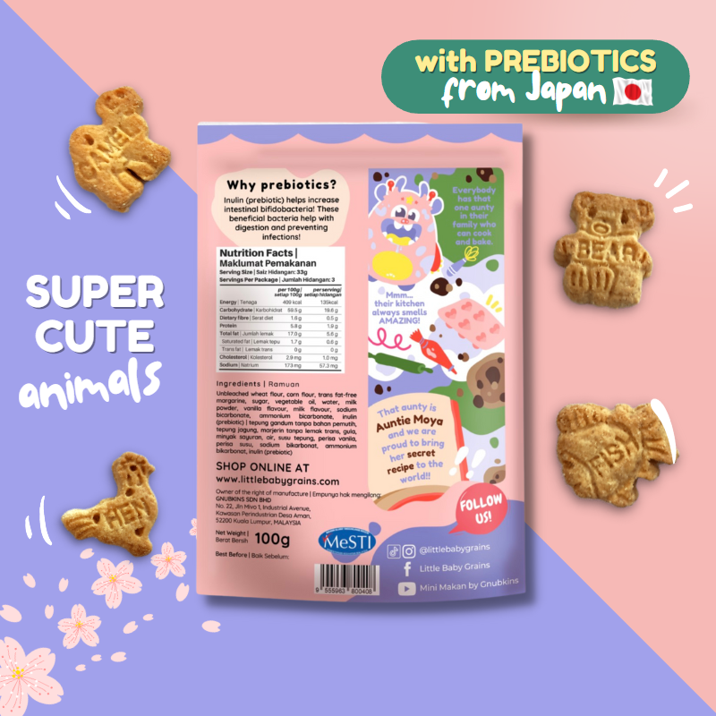 Little Baby Grains 100g Milky Cookies with Prebiotics 1y+