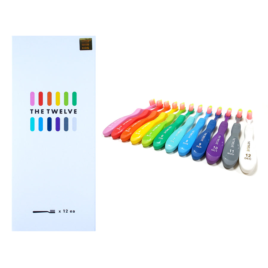 The Twelve 3-8Y Kids Toothbrush (12pcs) - Vivid