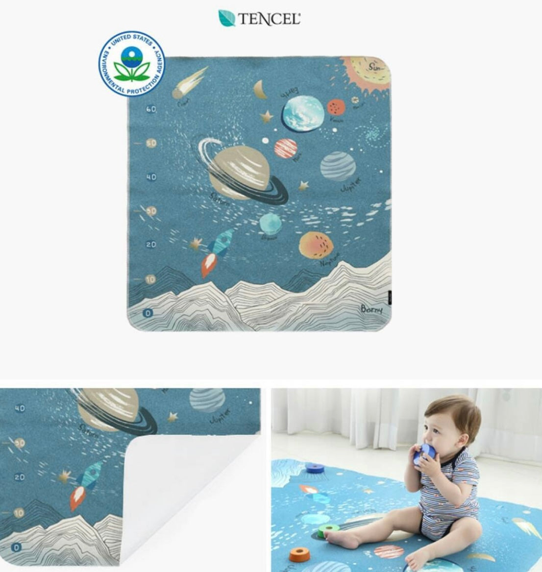 Borny Medium All Eco Waterproof Mat - Twinkle Space