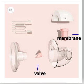 Youha Silicone Valve for The INs Gen 2 Handsfree Breast Pump 1pc