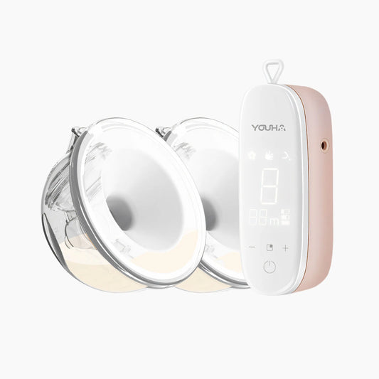 Youha Duo Hands-free Double Electric Breast Pump | Double Milk Collectors for Breastfeeding Mothers