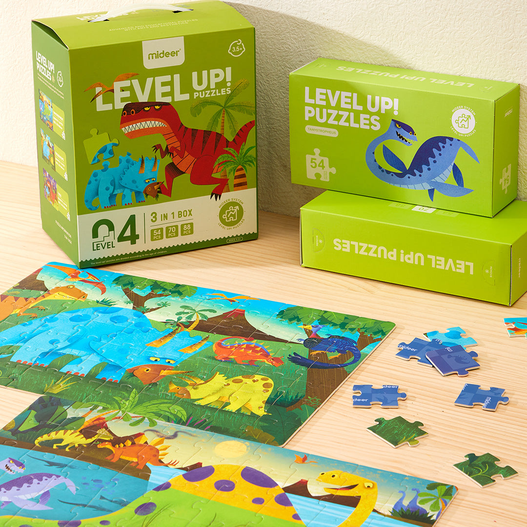Mideer Level Up Puzzles - Dinosaur