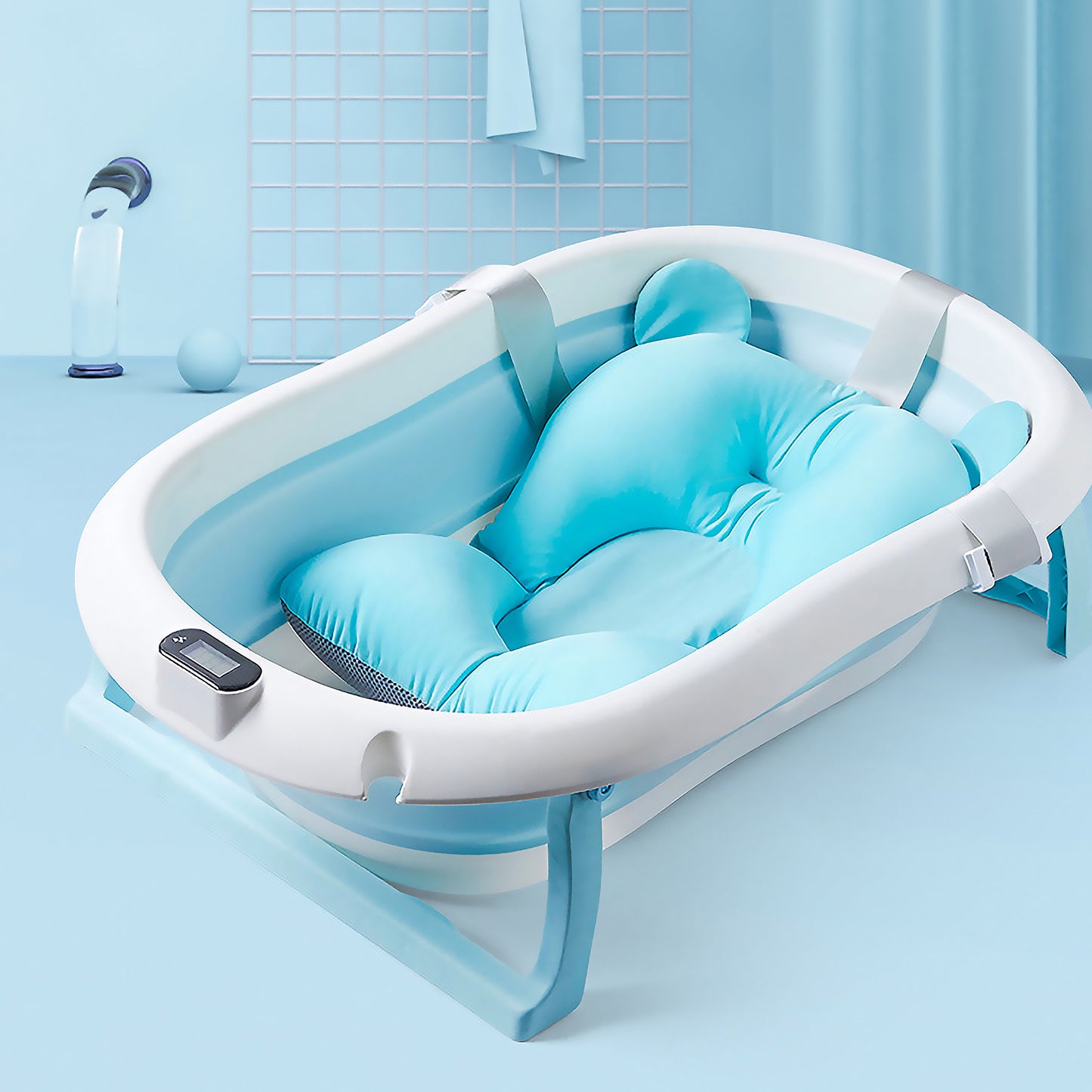 Babybee Collapsible Bathtub - Blue