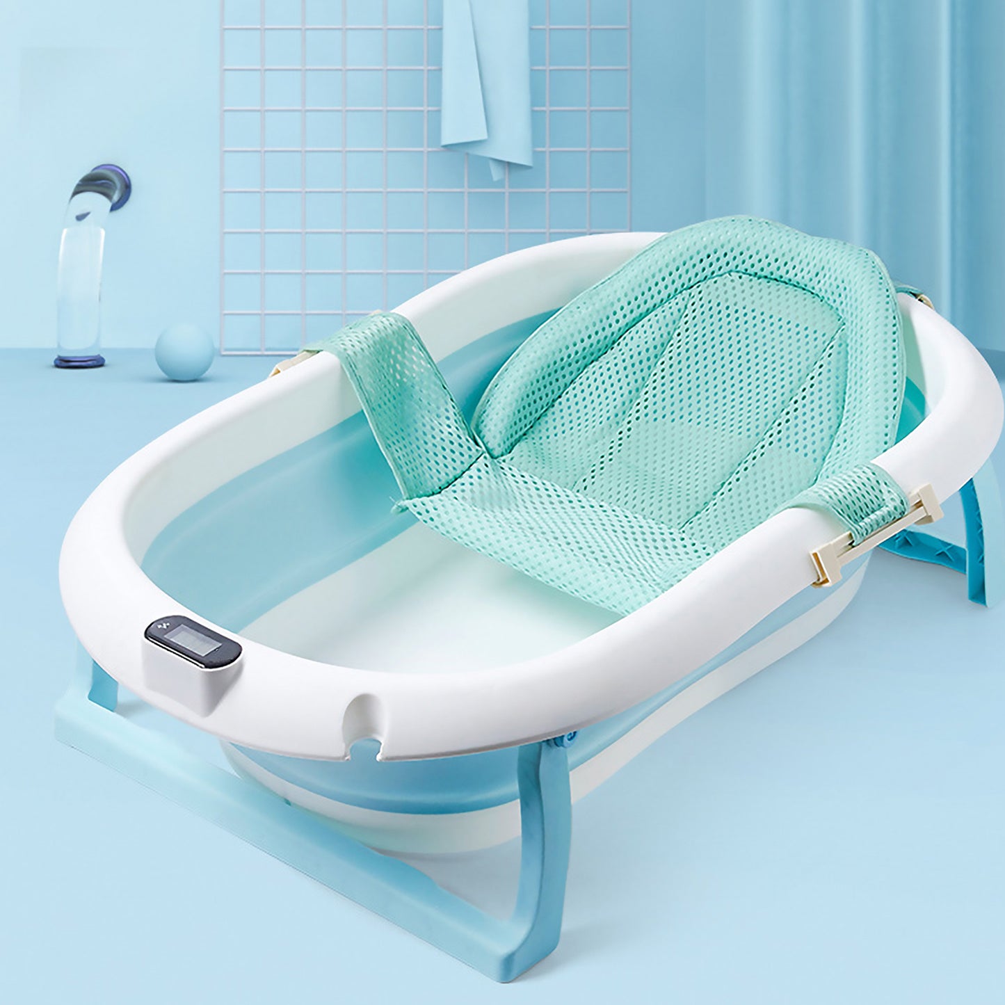 Babybee Collapsible Bathtub - Blue