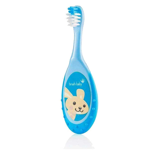 Brush-Baby Bobbie Flossbrush 0-3y - Blue