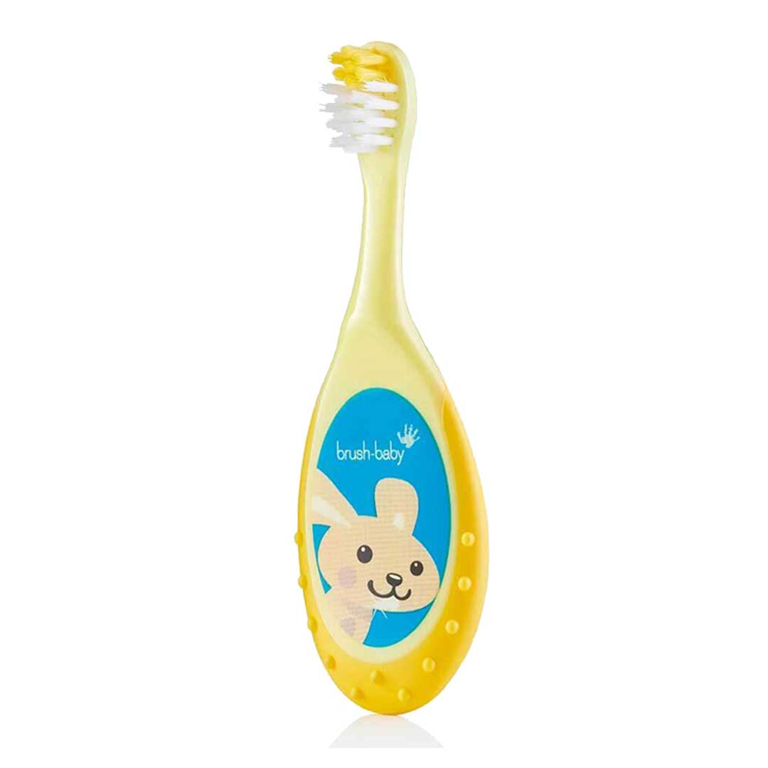Brush-Baby Bobbie Flossbrush 0-3y - Yellow