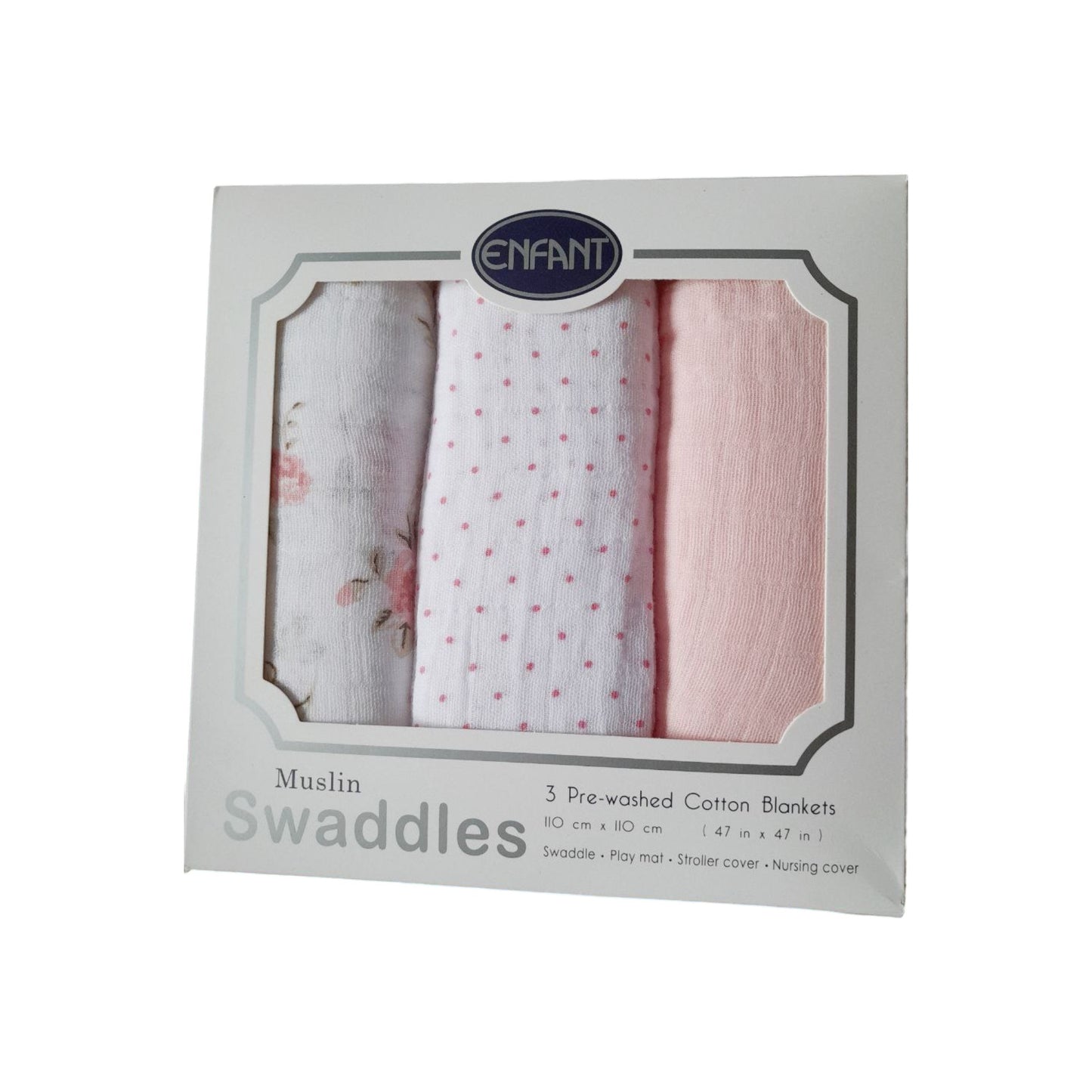 Enfant Muslin Swaddle - Pack of 3