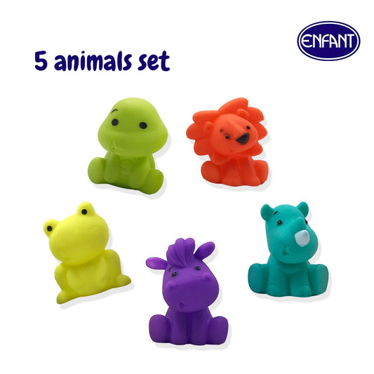 Enfant Squeaky Bath Toy Animal Set