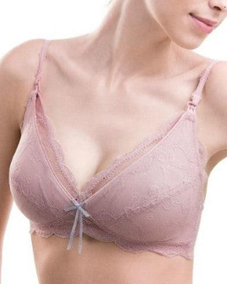 Mamaway Luscious Wireless Maternity & Nursing Bra - Pink, 70B