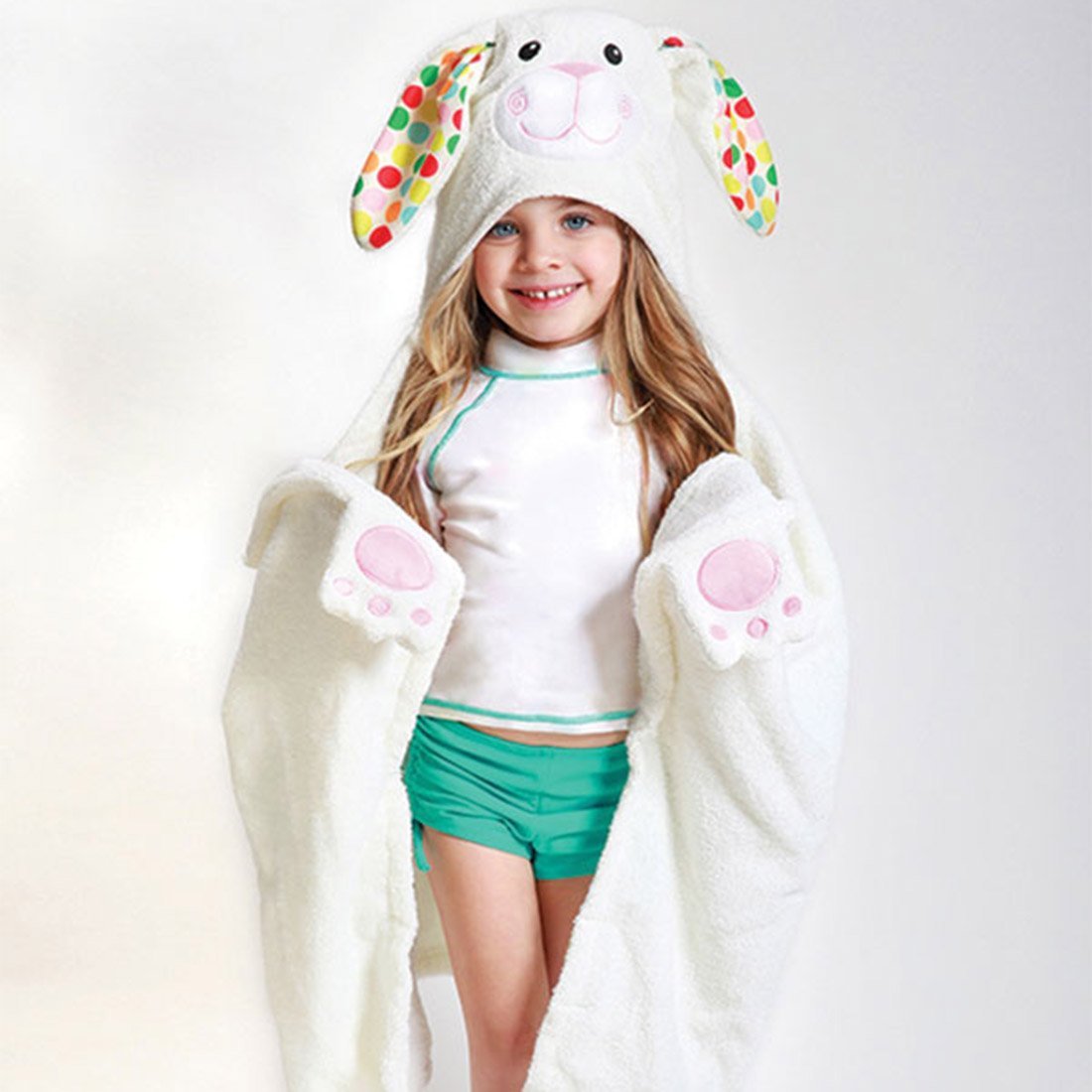 Zoocchini Hooded Towel - Bella The Bunny