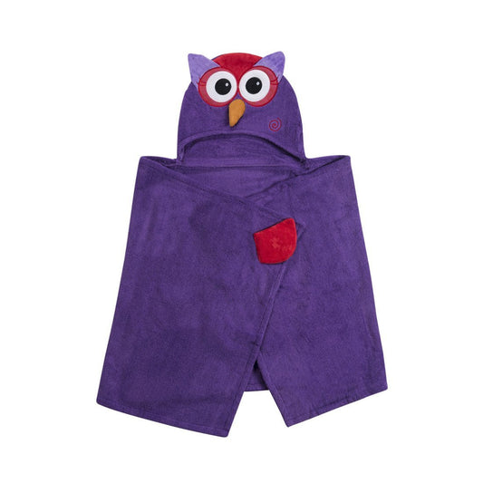 Zoocchini Hooded Towel - Olive the Owl