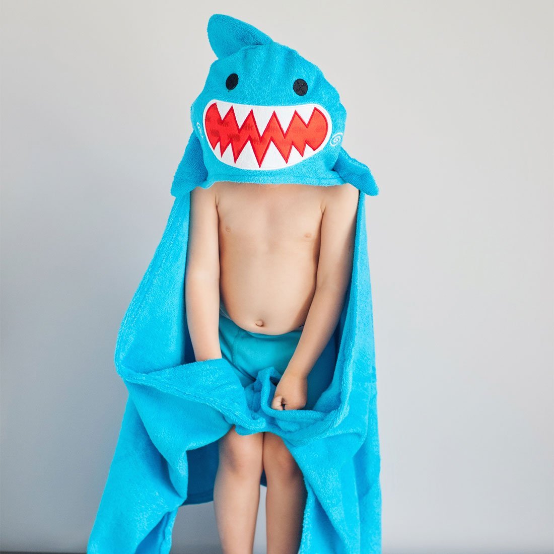 Zoocchini Hooded Towel - Sherman the Shark