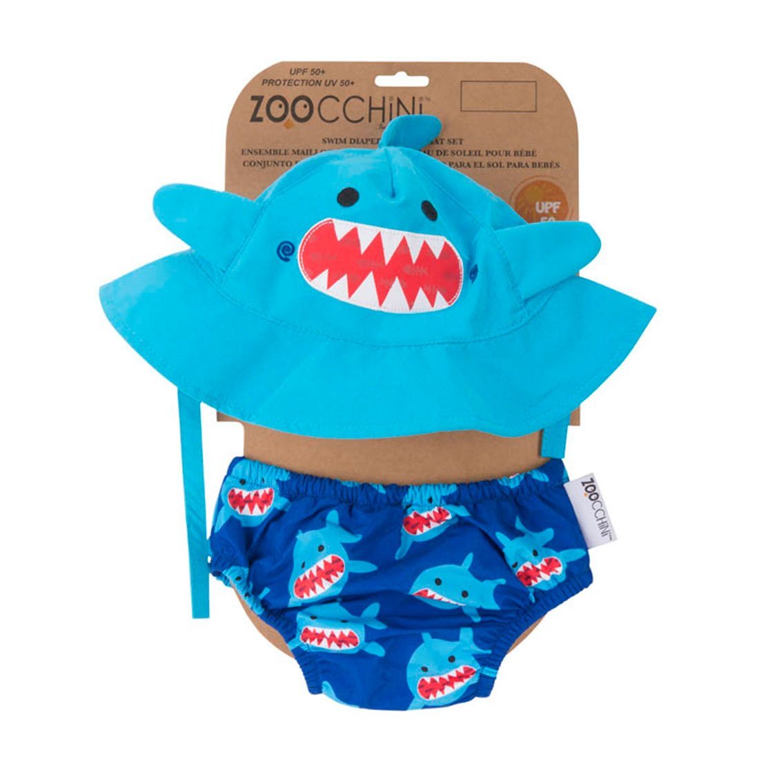 Zoocchini Swimdiaper & Sunhat Set - Shark