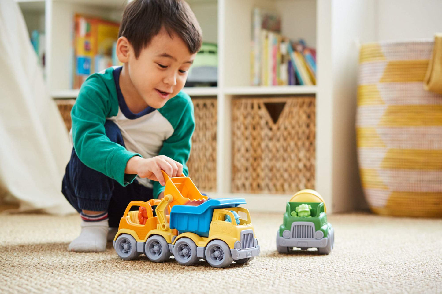 Green Toys Construction Truck Dumper - Blue/Yellow