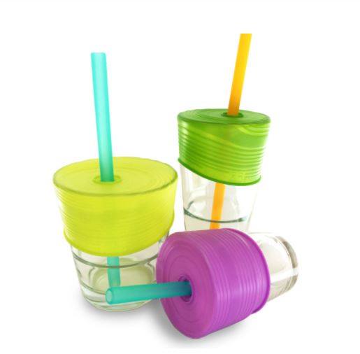 Siliskin Universal Straw Tops & Straw Set