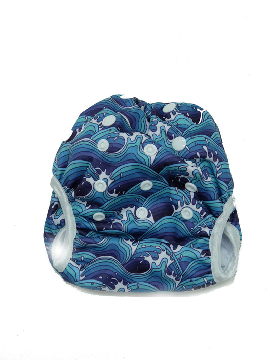 Next9 Swim Diapers Waves Blue