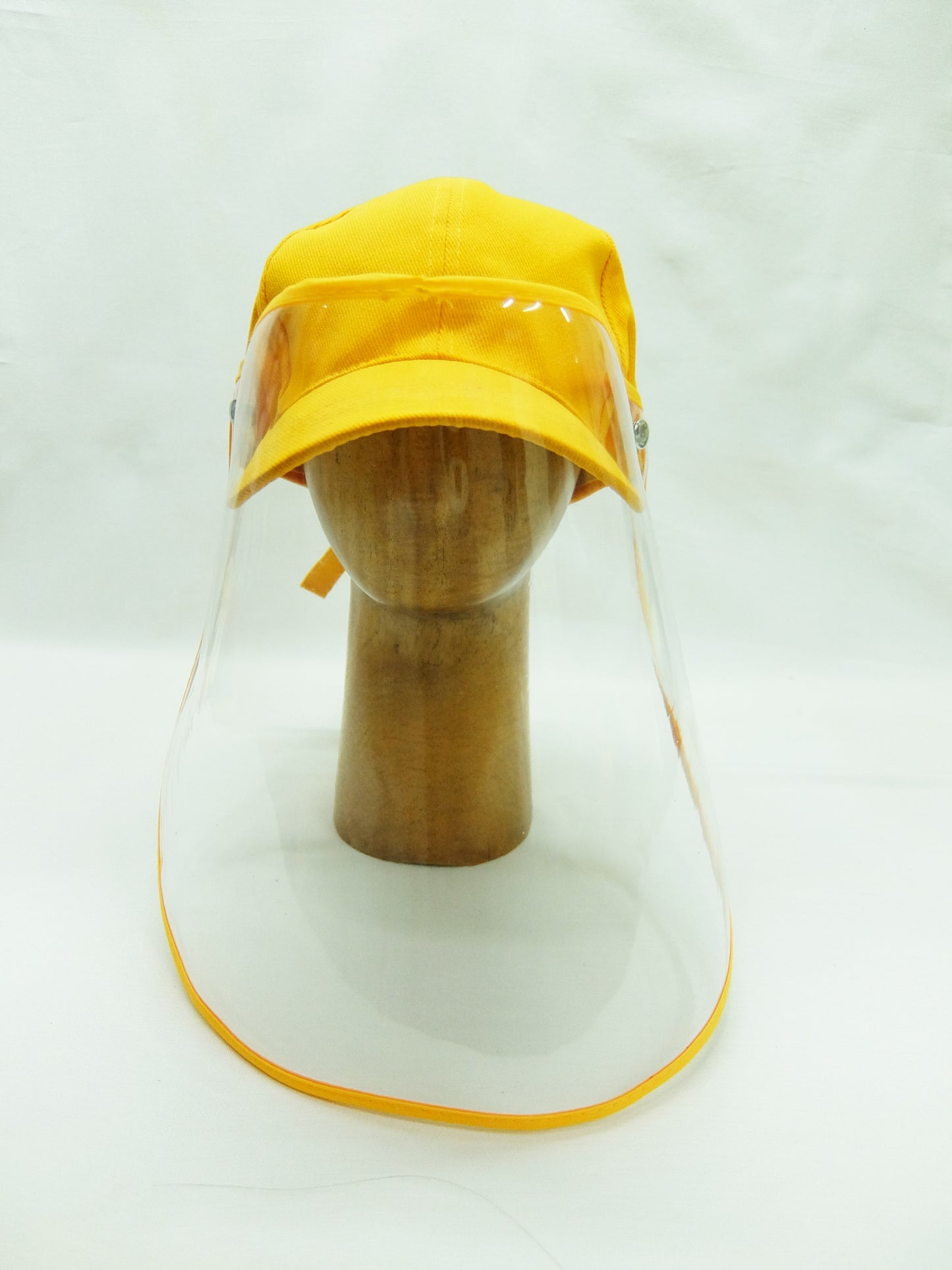 Twill Cap with Face Shield - Yellow