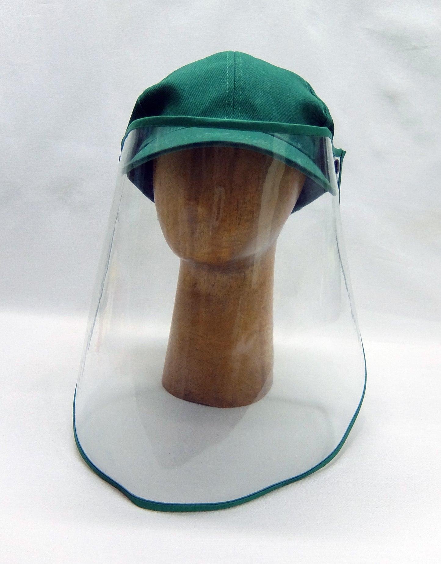 Twill Cap with Face Shield - Green