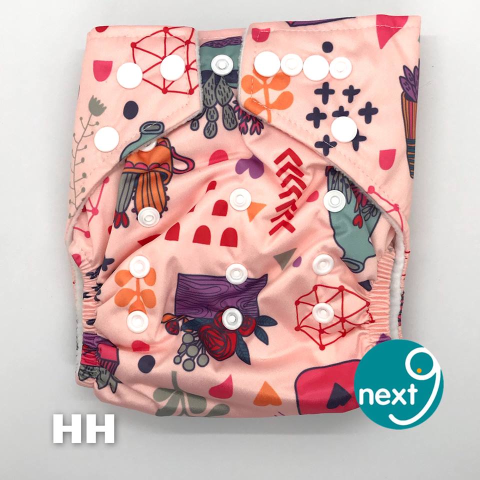 Next9 Cloth Diaper Cactu Pink
