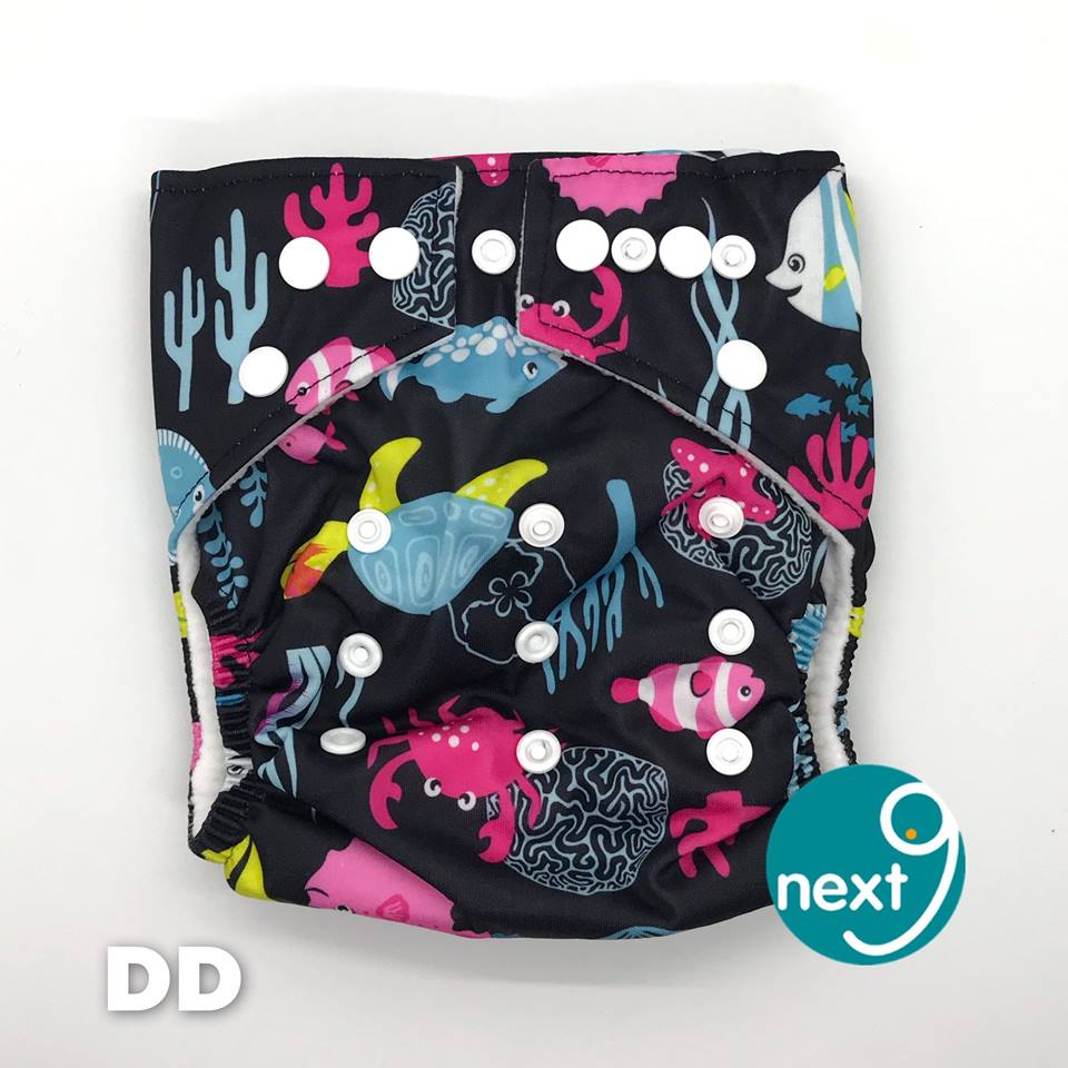 Next9 Cloth Diaper Deep Black Sea
