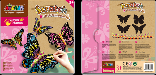 Avenir Scratch Art - Magic Butterflies Cut out