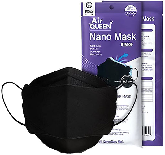 Air Queen Nanofiber Filter Mask - Black