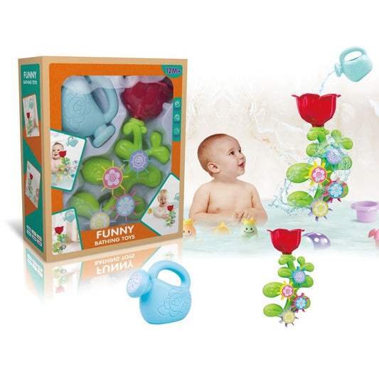 Funny Flower Bath Set with Watering Can