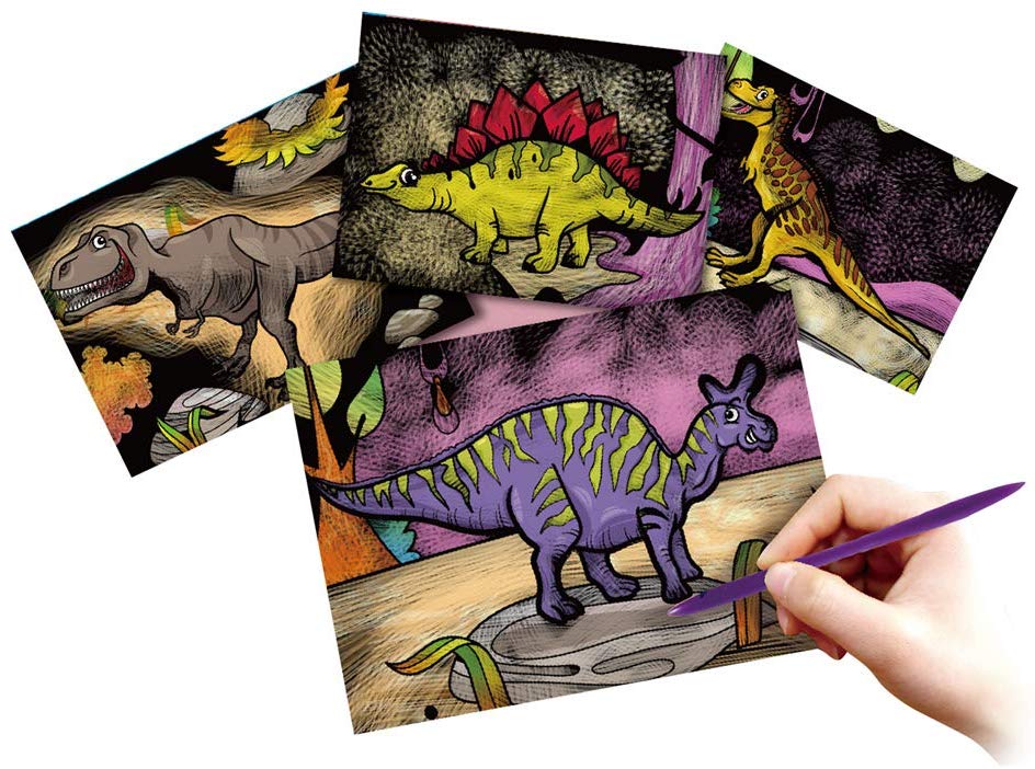 Avenir Scratch Art - Dinosaur World