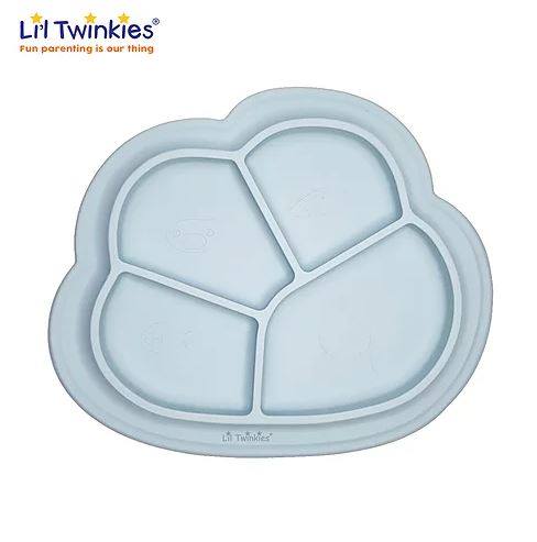 Li'l Twinkies Anti-Slip Silicone Dish Plate - Grey