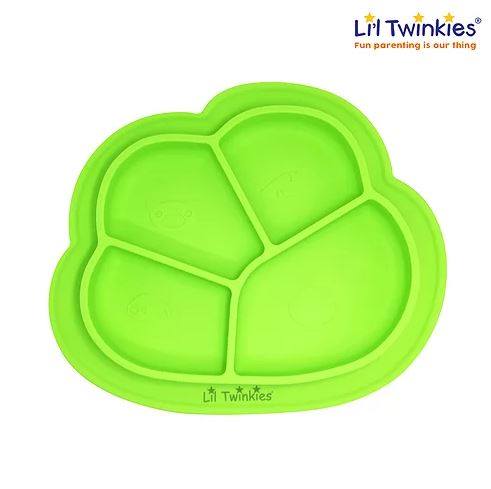 Li'l Twinkies Anti-Slip Silicone Dish Plate - Green