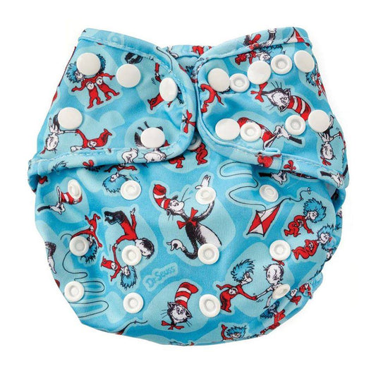 Bumkins Snap-in-One Dr. Seuss Diaper Cover - Cat in The Hat