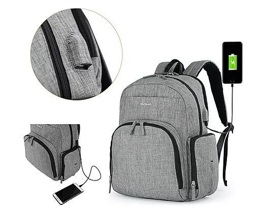 Colorland Kate Baby Changing Backpack - Grey