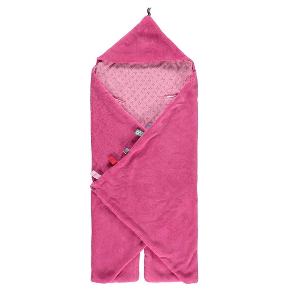 Snoozebaby Wrap Blanket Trendy Wrapping (80x80cm) - Funky Pink