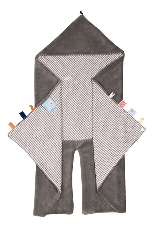 Snoozebaby Organic Wrap Blanket Trendy Wrapping - Hippo Grey
