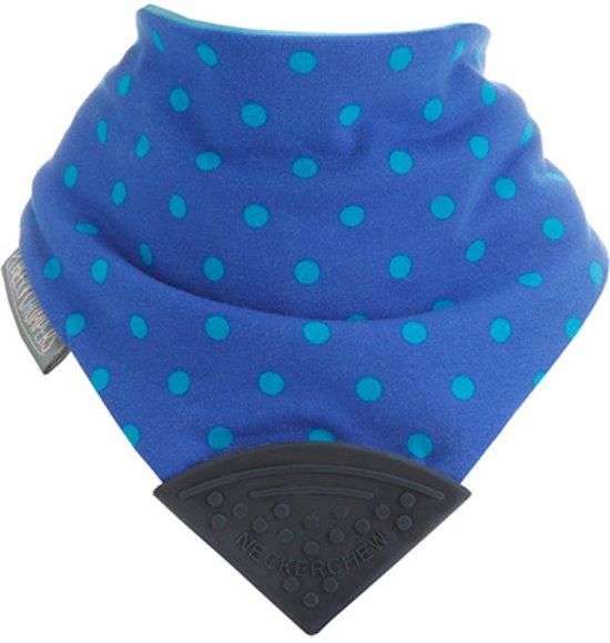 Cheeky Chompers Neckerchew Polka Dot Blue