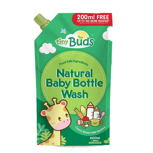 Tiny Buds Natural Baby Bottle Wash Refill 600ml