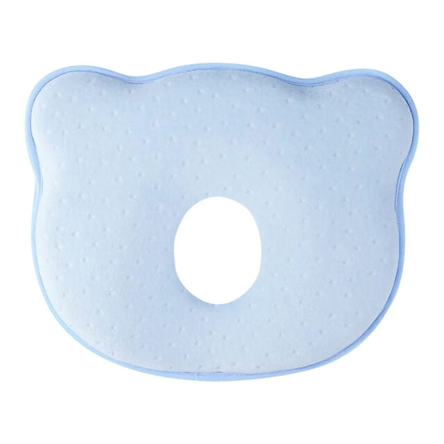 Babybee Baby Head Shaping Memory Pillow - Blue