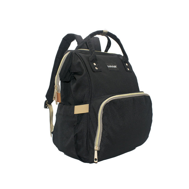 Babybee Fashion Maternity Nappy Bag - Liam Black