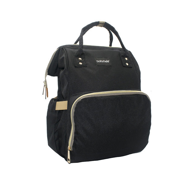 Babybee Fashion Maternity Nappy Bag - Liam Black