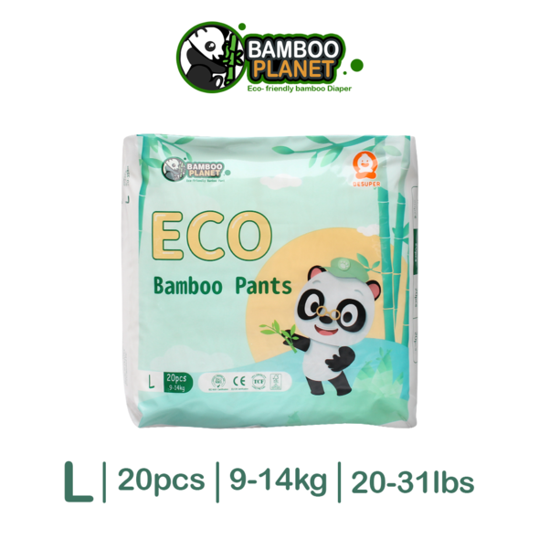 Bamboo Planet Eco Friendly Diaper Pants (20pcs) - Large