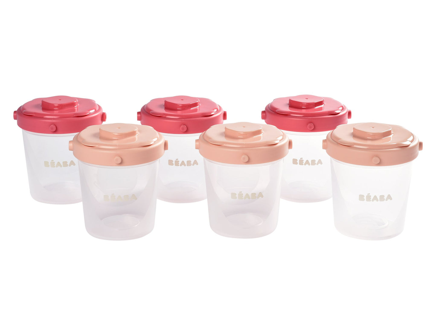 Beaba Set of 6 Clip Portions - 2nd age (200 ml)