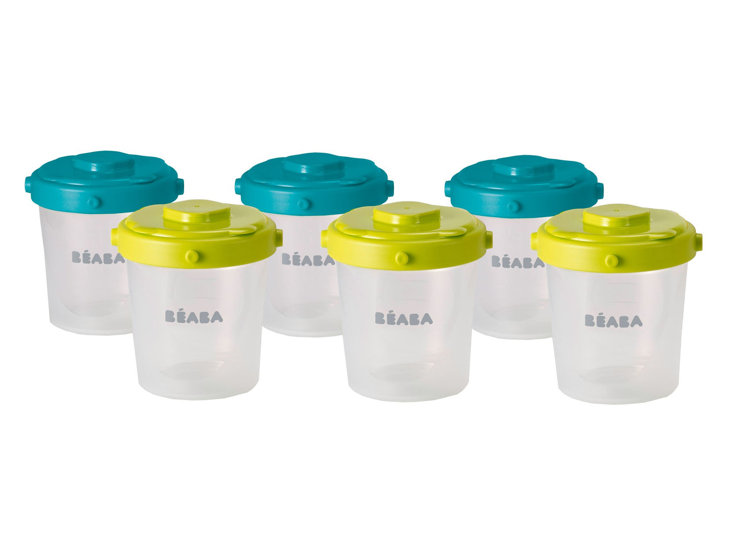 Beaba Set of 6 Clip Portions - 2nd age (200 ml)