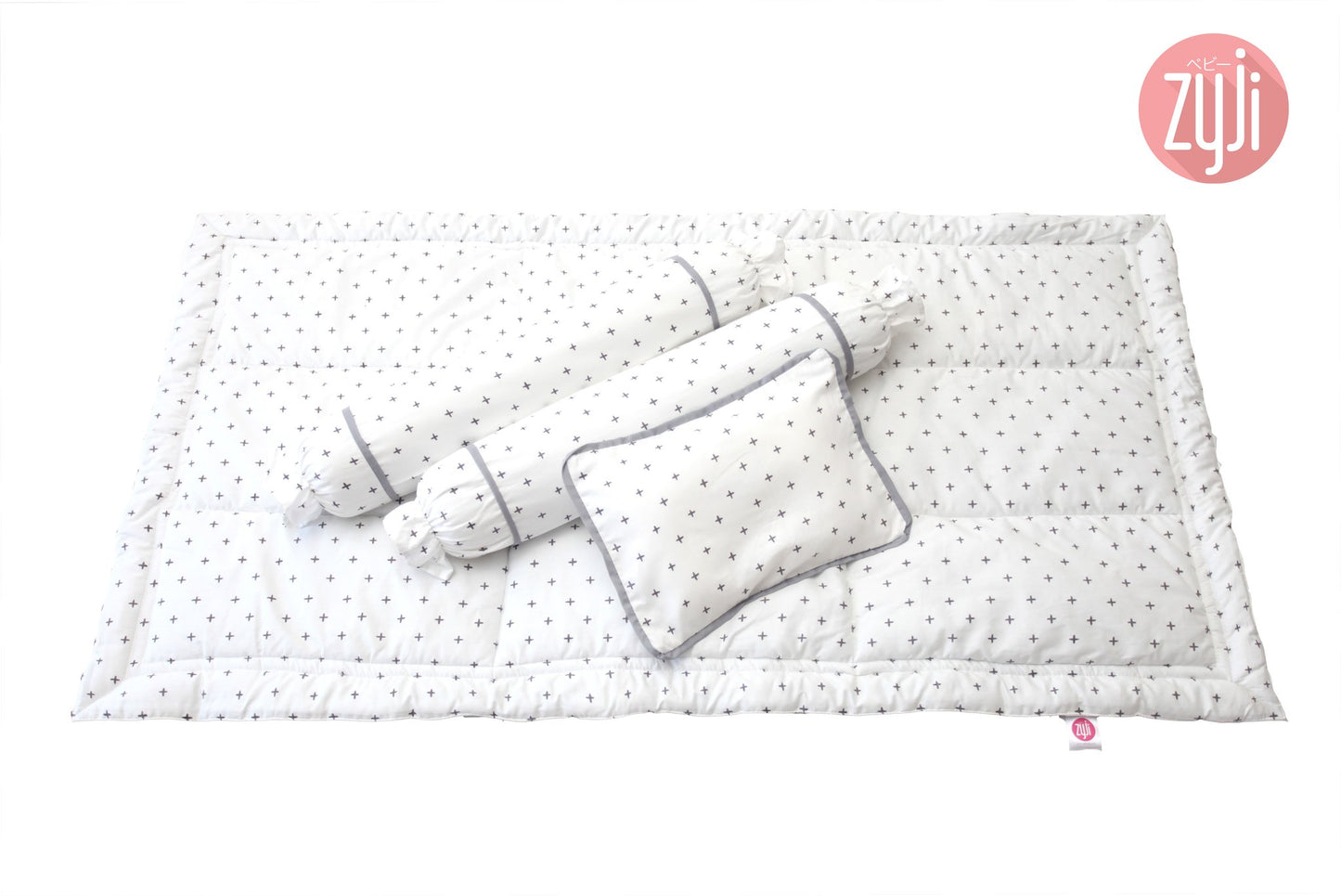 7pc Baby Bedding Set (28x52) - City Plus White