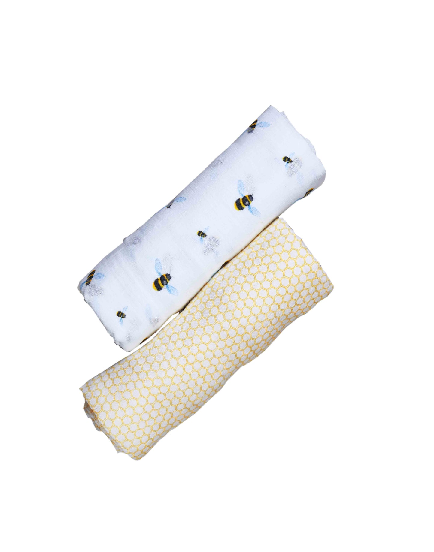 ORGANIC SWADDLE SET - BUSY BEES