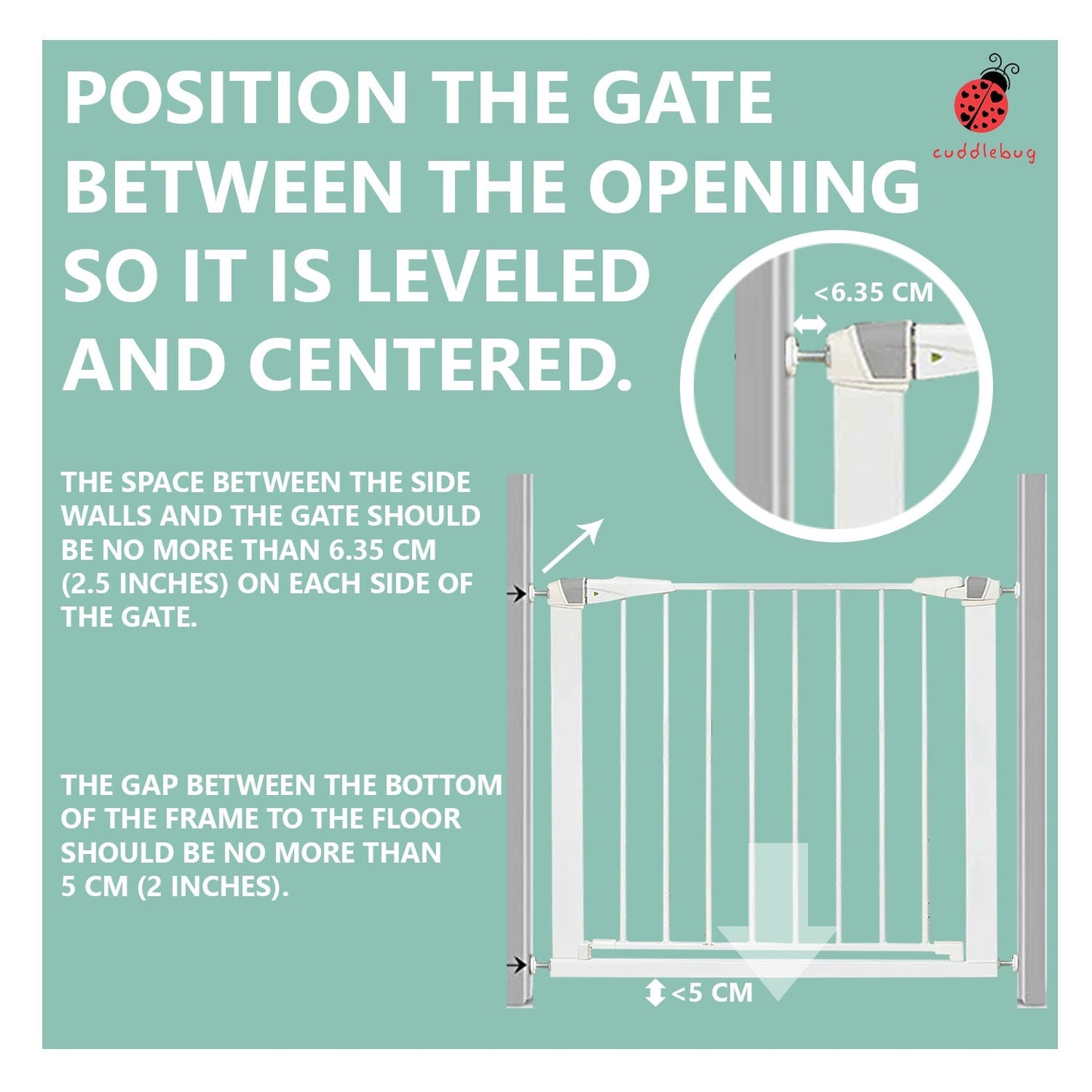 Cuddlebug Safety Gate V2 - White