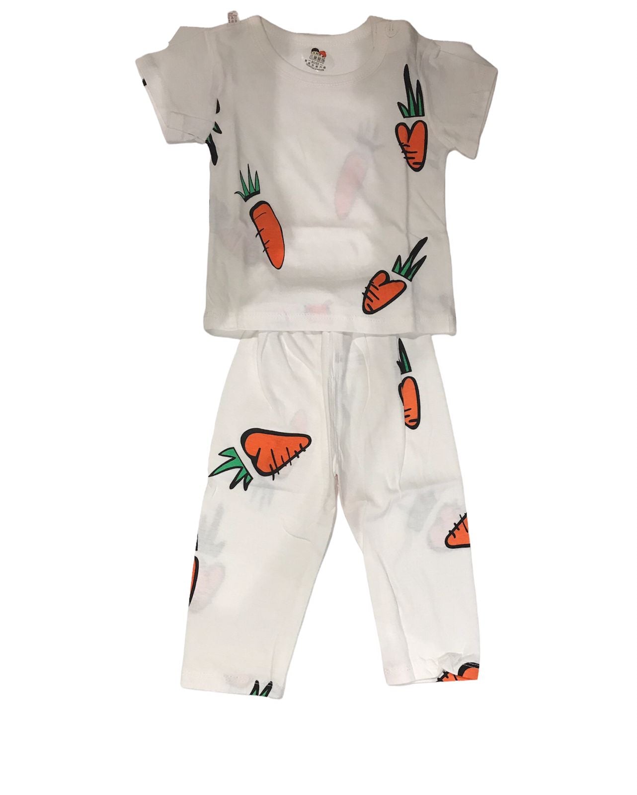 Colorful Patterns Short Sleeve & Pajama Carrots