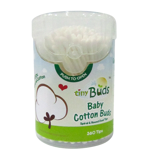 Tiny Buds Baby Cotton Buds - 360 Tips