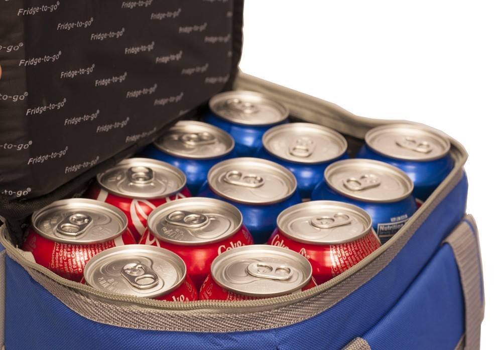 Fridge To Go 24 Can Rolling Cooler Royal Blue